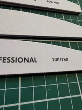 Juego de limas para uñas de media luna, juego de limas para uñas con tope de lijado blanco de 100/180 granos, pulidor de uñas de Gel UV, herramientas de cuidado de manicura, 4 Uds.