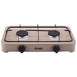 Gas stove table 2-конфорочная яромир яр-3012 beige 
Gas stove table 2-конфорочная яромир яр-3012 beige
