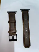 Correa para Apple watch de 44mm, 40mm, iWatch de 42mm y 38mm, correa Retro de cuero de vaca para iwatch series 6 5 4 3 2 SE