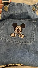 Disney-mameluco para bebé recién nacido, Mickey Mouse, sin mangas, para niños y niñas, con botón sólido, informal, con tirantes, pelele triangular