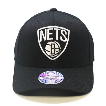 

Brooklyn Nets NBA Black & White 1033 Mitchell & Ness black Cap, snapback, caps, baseball caps, cap for men, men's hat