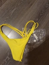 Bikini Sexy de 4 colores para mujer, bañador brasileño atrevido, calzoncillos inferiores, Tanga, ropa de baño