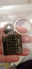 LLavero de calendario personalizado, foto personalizada, fecha de aniversario resaltada con corazón, grabado de fecha especial, regalo