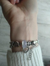Pulsera y brazaletes de cuentas transparentes con cierre de corazón para mujer, pulseras de marca, joyería de moda, regalo de amistad para chica, 6 colores