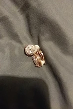 Pendientes con Clip de circonio cúbico de pera para mujer, Aretes brillantes de cristal blanco dorado, arete de oreja, Aretes de boda, joyería