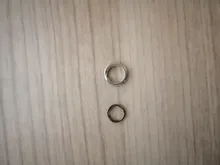 Anillo dividido de acero inoxidable, 50 unids/lote, diámetro de 4mm a 12mm, Conector de doble anillo de pesca resistente