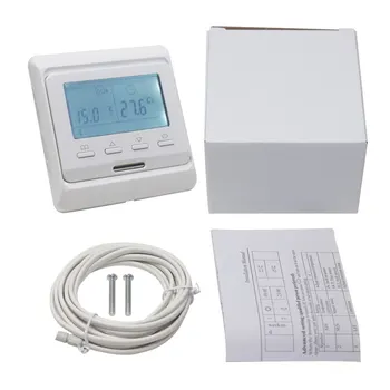 Digital Electric/Water Heating Temperature Controller LCD Programmable Room Air Floor Thermostat
Digital Electric/Water Heating Temperature Controller LCD Programmable Room Air Floor Thermostat