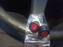 ON/OFF ronda interruptor basculante punto luz coche iluminado por LED tablero de instrumentos Dash Van 12V 220V círculo interruptor