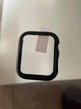 Cristal templado + funda para reloj, Protector de pantalla para carcasa de reloj Apple, 44mm, 40mm, 42mm y 38mm, para Iwatch SE 6, 5, 4, 3, 2, 1