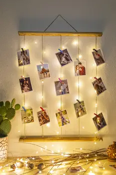 Drawstring Frame Corded Latch Light Photo Strap IPL-15 From Turkey 2 wooden laths, 12 colored pegs, jute wicker rope lights are
Drawstring Frame Corded Latch Light Photo Strap IPL-15 From Turkey 2 wooden laths, 12 colored pegs, jute wicker rope lights are
