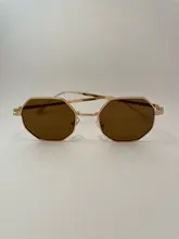 Sunglasses Vintage Retro Women Goggles Frame Lens Driver's Polygon Round Small Luxury