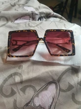 GISAEV-Gafas de sol de gran tamaño con marco cuadrado para conducción, lentes clásicas con forma de letras D de moda populares con protección contra los rayos UV