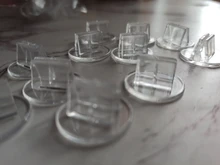 20 unids/lote de soporte de plástico transparente, Base de tarjeta para juegos de mesa para niños, accesorios de juego