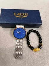 LIGE-Reloj de pulsera de acero para mujer, nuevo accesorio de moda, creativo, resistente al agua, 2020