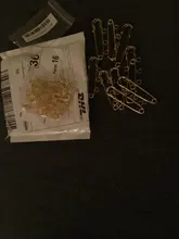 10 unids/lote alfileres de seguridad broche en blanco Base broche 50/80/90mm, 3/5 anillos de joyería Pin para suministros de fabricación de la joyería Accesorios