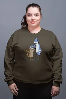 Angemiel Wear Chatter Mordecai And Rigby Green Women Sweatshirts
Angemiel Wear Chatter Mordecai And Rigby Green Women Sweatshirts