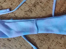 Miyouj-Bikinis con cuello Halter, microbañador de Tanga, traje de baño de 2 piezas de corte alto, conjunto de Bikini estampado, ropa de playa