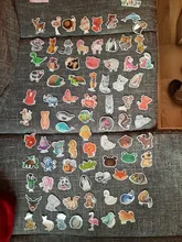 50 Uds. Mezcla de estilos, pegatina de animales de acuarela, luz de neón, pegatinas divertidas DIY para portátil, coche, equipaje, bicicleta, Juguetes