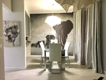 Mural Wallpaper Animal Elephant Tv-Background Custom Bedroom Beibehang Living-Room White