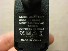 1 Uds 6V 0.5A 500MA 4W AC DC cargador adaptador de fuente de alimentación para OMRON I-C10 M4-I M2 M3 M5-I M7 M10 M6 M6 W Monitor de presión arterial