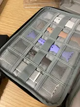Caja organizadora de relojes de viaje con 18 ranuras para Apple Watch, caja de almacenamiento de correa de reloj, doble capa