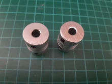 Acoplamiento Flexible de eje Z de aluminio para acoplador de Motor paso a paso, D19L25, 3mm, 4mm, 5mm, 6mm, 6,35mm, 8mm, 10mm, para impresora 3D