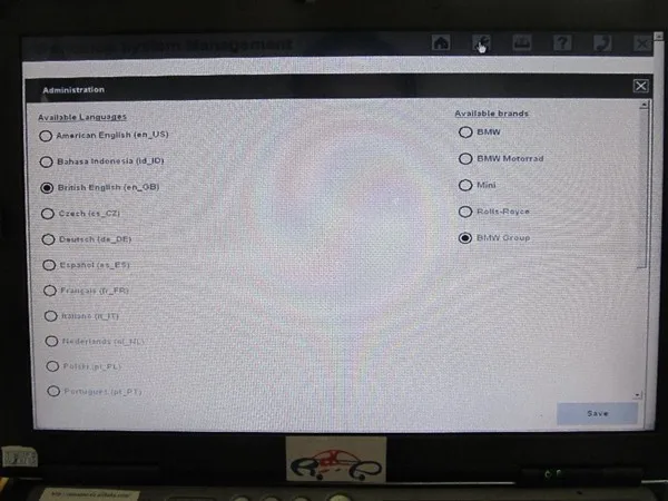 icom software in d630 laptop 7
