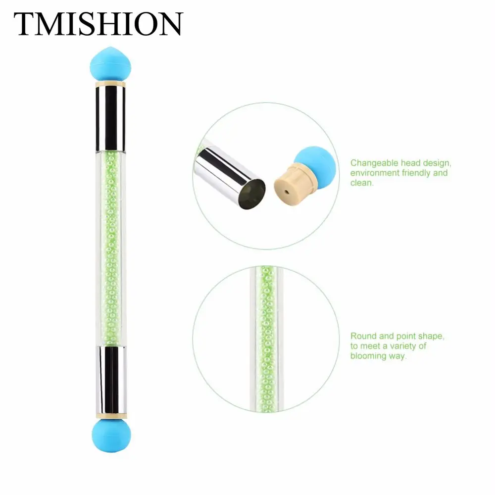 TMISHION Double Silicone Nail Dotting Gradient Brush Changeable Painting Glitter Sponge Nail Pen Manicure Nail Tool
TMISHION Double Silicone Nail Dotting Gradient Brush Changeable Painting Glitter Sponge Nail Pen Manicure Nail Tool