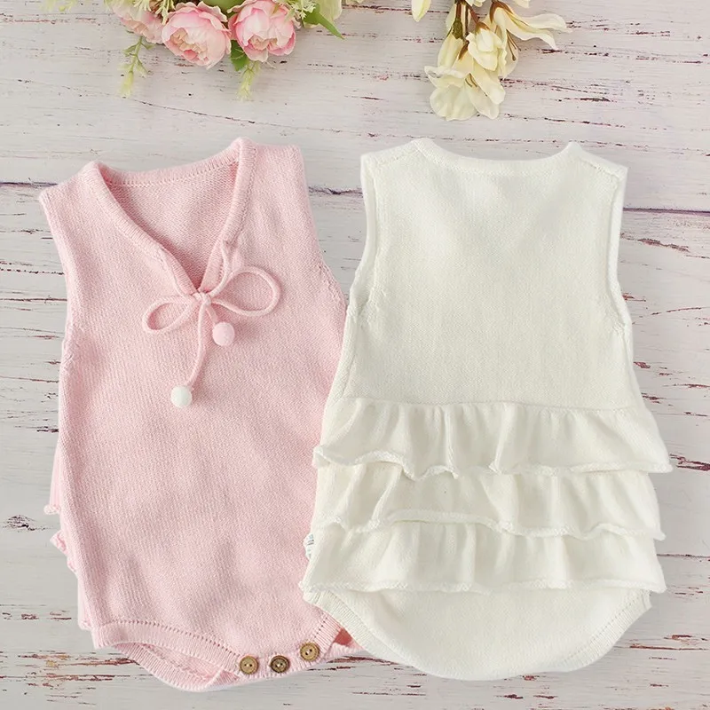 Lotus Leaf Baby Infant Knitted Wool Clothes Outfit Autumn 2019 Fashion Bottom-wrapped Rompers Pink White For Newborn Toddler Kid
Lotus Leaf Baby Infant Knitted Wool Clothes Outfit Autumn 2019 Fashion Bottom-wrapped Rompers Pink White For Newborn Toddler Kid