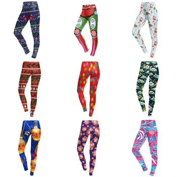 New women's Christmas style yoga pants fitness Capris sports tights 3D printing running pants fitness holiday slim pants
New women's Christmas style yoga pants fitness Capris sports tights 3D printing running pants fitness holiday slim pants