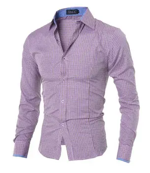 Men's Shirts Long Sleeve T Shirts Collar Pointed Plaid Cotton Casual Brand Long Sleeve Cotton Stylish High Quality Males
Men's Shirts Long Sleeve T Shirts Collar Pointed Plaid Cotton Casual Brand Long Sleeve Cotton Stylish High Quality Males