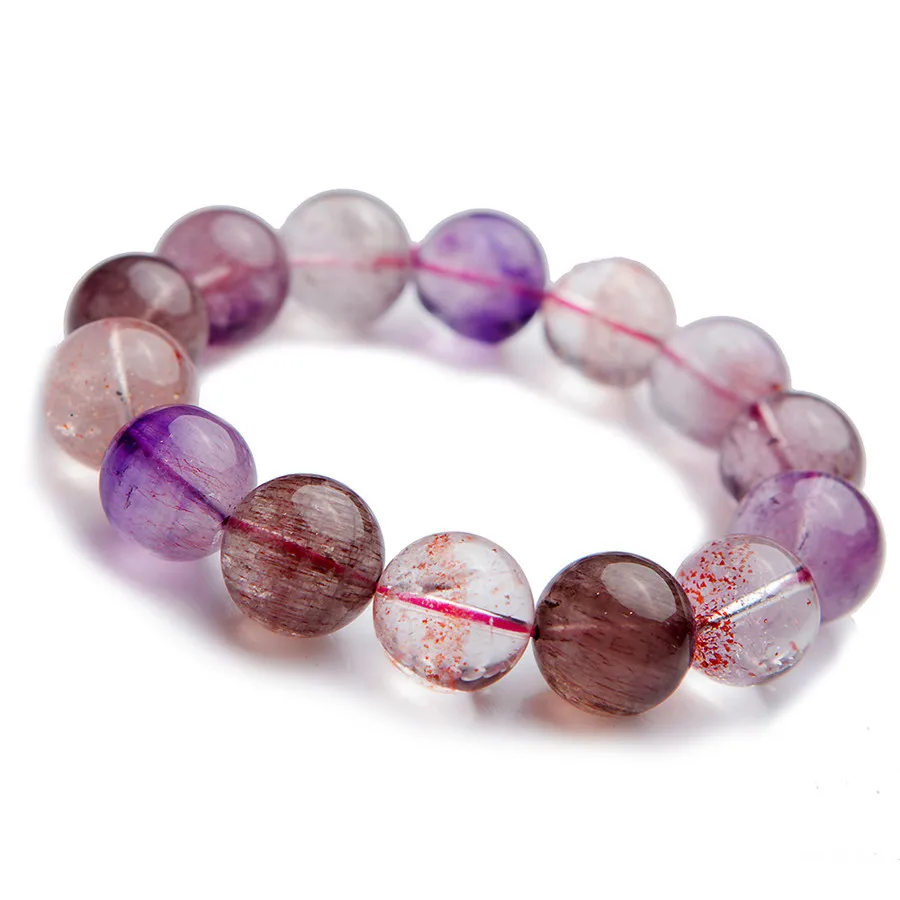15mm Genuine Natural Super 7 Seven Melody Stone Rutilated Quartz Bracelet Big Round Bead Stretch Bracelets For Women Men
15mm Genuine Natural Super 7 Seven Melody Stone Rutilated Quartz Bracelet Big Round Bead Stretch Bracelets For Women Men