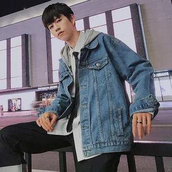 2019 Spring And Summer New Korean Version Of The Couple Harajuku Men's Casual Denim Hooded Jacket M-2XL Streetwear Time Limited
2019 Spring And Summer New Korean Version Of The Couple Harajuku Men's Casual Denim Hooded Jacket M-2XL Streetwear Time Limited