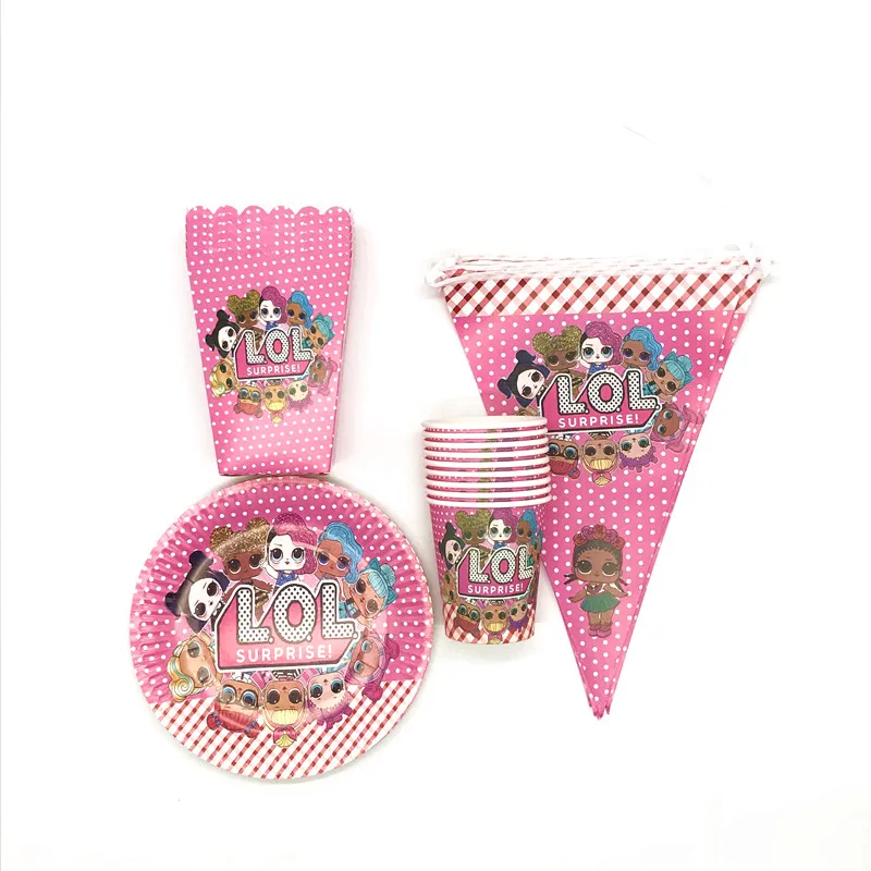 80pcs/lot Surprise Dolls Theme Family Party Banner Girl Birthday Party Paper Cup Plate Flag Festival Wedding Popcorn Box Supply
80pcs/lot Surprise Dolls Theme Family Party Banner Girl Birthday Party Paper Cup Plate Flag Festival Wedding Popcorn Box Supply