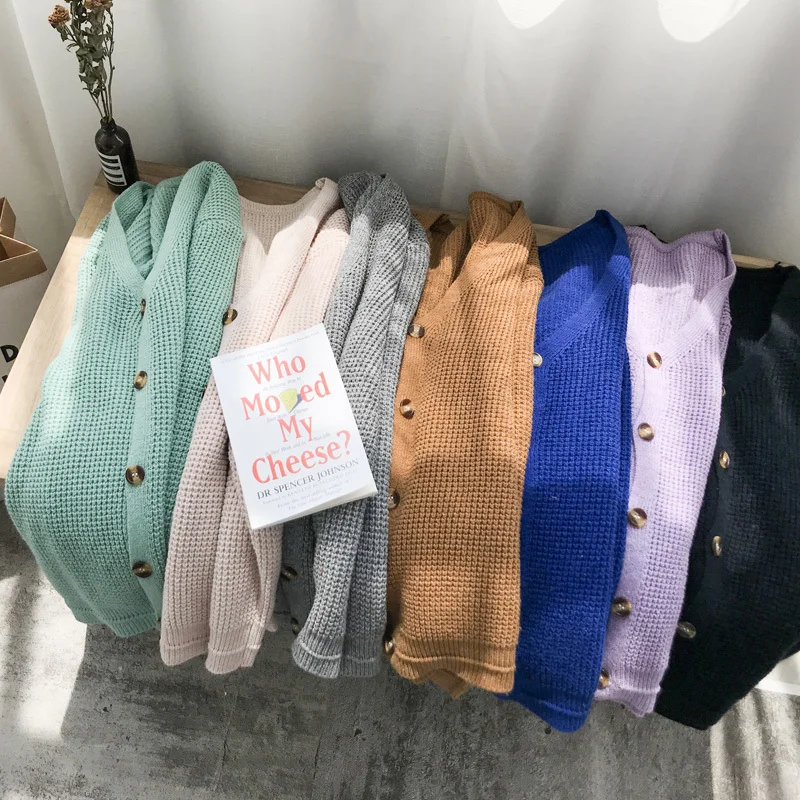 2019 Spring And Summer New Arrivals Chinese Style Lazy Couple Casual Loose Large Size Solid Color Cardigan Sweater Fashion
2019 Spring And Summer New Arrivals Chinese Style Lazy Couple Casual Loose Large Size Solid Color Cardigan Sweater Fashion