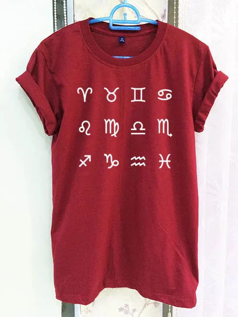Zodiac Sign Shirt Clothing Symbol Tumblr Quote Slogan Crimson Red Women Tshirt TeeShort Sleeve T-Shirt-C524
Zodiac Sign Shirt Clothing Symbol Tumblr Quote Slogan Crimson Red Women Tshirt TeeShort Sleeve T-Shirt-C524