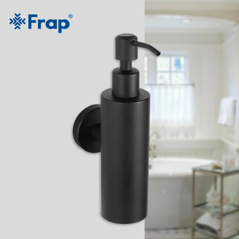 FRAP Liquid Hand Soap Dispenser Stainless Steel Wall Mounted Circular Black Simple Bathroom Hardware bathroom soap dispenser
FRAP Liquid Hand Soap Dispenser Stainless Steel Wall Mounted Circular Black Simple Bathroom Hardware bathroom soap dispenser