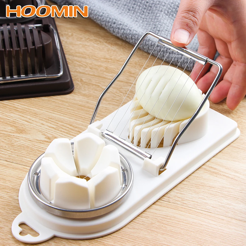 HOOMIN 2 in 1 Stainless Steel Egg Cutter Split Device Wire Egg Slicer Food Divider Slicing Cooking Tools Kitchen Tools Gadgets
HOOMIN 2 in 1 Stainless Steel Egg Cutter Split Device Wire Egg Slicer Food Divider Slicing Cooking Tools Kitchen Tools Gadgets