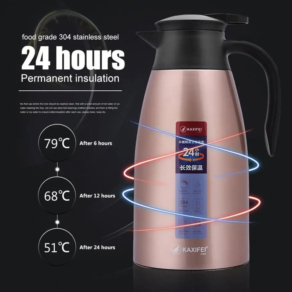 KAXIFEI New 2L Water Pot Thermal Bottle Thermos Cup 304 Stainless Steel Thermos Mug Thermal Water Bottle Flask Cup
KAXIFEI New 2L Water Pot Thermal Bottle Thermos Cup 304 Stainless Steel Thermos Mug Thermal Water Bottle Flask Cup