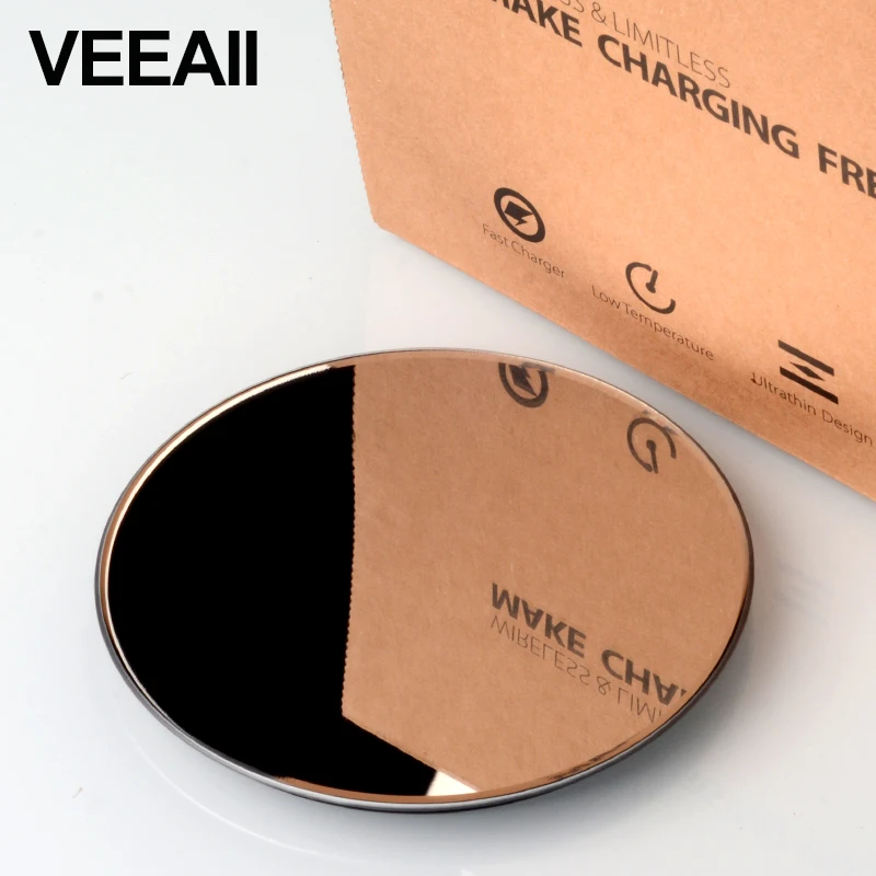 Veeaii Fast Output 9v1a Wireless Charger For iPhoneX xs Input 9V1.67A QC3.0 Micro USB Charging Mirror pad For sumsung s8/s9 edge
Veeaii Fast Output 9v1a Wireless Charger For iPhoneX xs Input 9V1.67A QC3.0 Micro USB Charging Mirror pad For sumsung s8/s9 edge