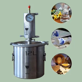 304 Stainless Steel Multi-function Small Household Liquor Brewing Machine Winemaking Equipment Wine Distiller Pure Dew
304 Stainless Steel Multi-function Small Household Liquor Brewing Machine Winemaking Equipment Wine Distiller Pure Dew