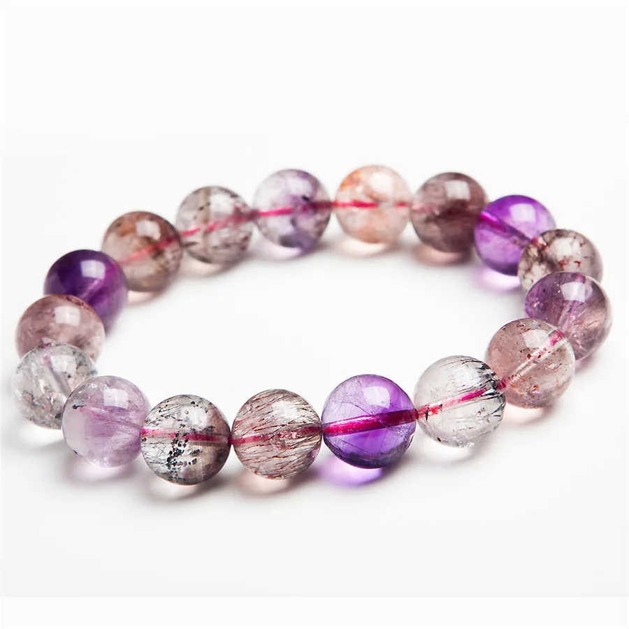 Genuine Natural Melody Stone Super 7 Seven Rutilated Quartz Crystal Round Beads Bracelet 12mm Drop Shipping
Genuine Natural Melody Stone Super 7 Seven Rutilated Quartz Crystal Round Beads Bracelet 12mm Drop Shipping