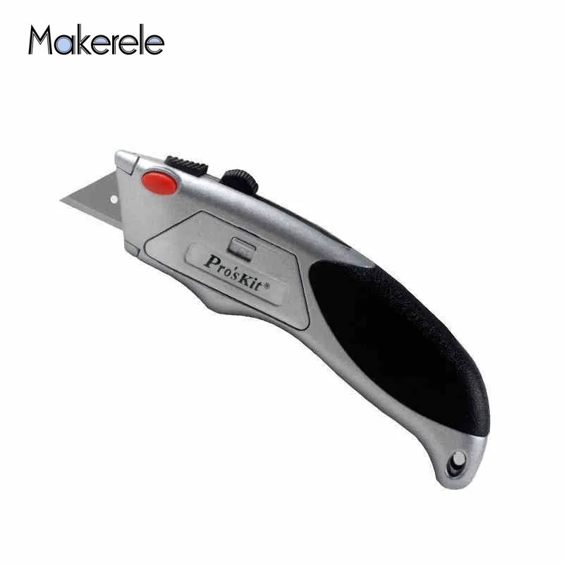 Utility Knife Auto-Load Box Cutter Heavy Duty Retractable Rubber Grip Original with Retail Box, DK-2112
Utility Knife Auto-Load Box Cutter Heavy Duty Retractable Rubber Grip Original with Retail Box, DK-2112