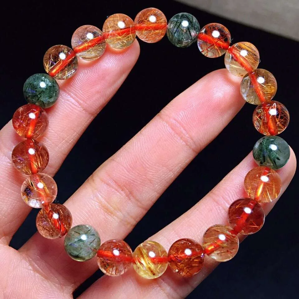 Genuine 8.5mm Natural Copper Rutilated Quartz Crystal Bracelet Round Beads Gemstone For Woman Lady Gift Fashion Bracelets Aaaaa
Genuine 8.5mm Natural Copper Rutilated Quartz Crystal Bracelet Round Beads Gemstone For Woman Lady Gift Fashion Bracelets Aaaaa