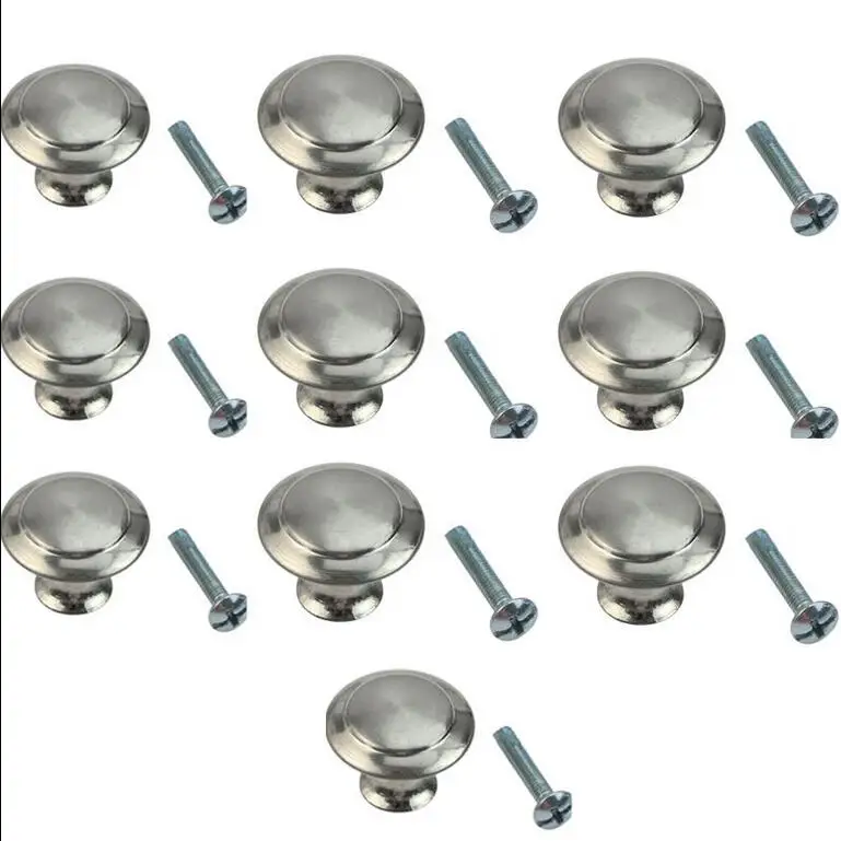 2019 New 10 Pcs/ Set Knobs Kitchen Cupboard Round Stainless Steel Drawer Handles Cabinet Knobs Home Furniture Decoration Tools
2019 New 10 Pcs/ Set Knobs Kitchen Cupboard Round Stainless Steel Drawer Handles Cabinet Knobs Home Furniture Decoration Tools