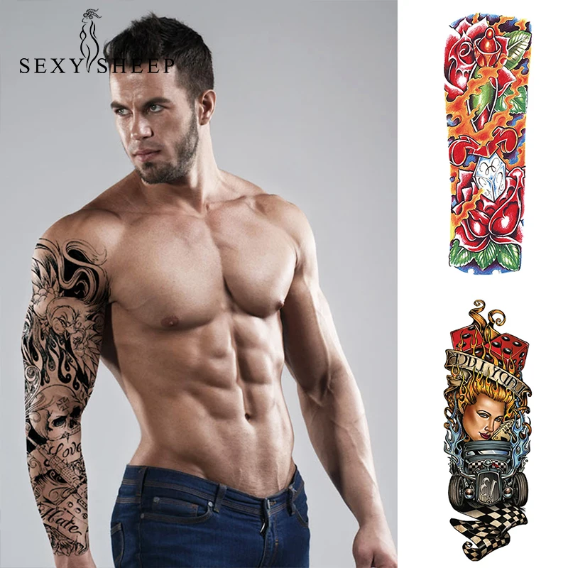 SEXYSHEEP Tattoo Stickers Full Arm Tattoo Stickers Full Arm Pattern Waterproof Temporary Tattoo Blue Arm Men Women
SEXYSHEEP Tattoo Stickers Full Arm Tattoo Stickers Full Arm Pattern Waterproof Temporary Tattoo Blue Arm Men Women