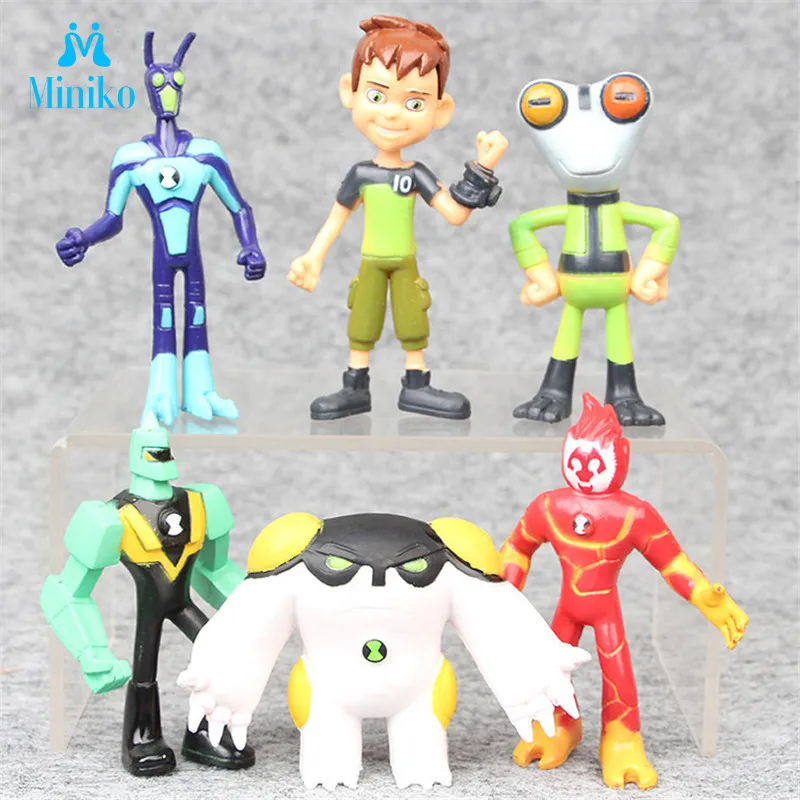 6pc/lot Ben 10 Grey Matter Heatblast Diamondhead PVC Action Figures Model Toys Omnitrix Tennyson And Holly Dolls Gift For Kids
6pc/lot Ben 10 Grey Matter Heatblast Diamondhead PVC Action Figures Model Toys Omnitrix Tennyson And Holly Dolls Gift For Kids