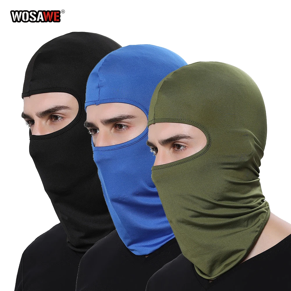 WOSAWE Motorcycle Balaclava Windproof Face Mask Lycra Paintball Military Helmet Liner Hood for Ski Motor Tactical Cycling Sports
WOSAWE Motorcycle Balaclava Windproof Face Mask Lycra Paintball Military Helmet Liner Hood for Ski Motor Tactical Cycling Sports