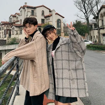 2019 Spring And Summer New Korean Version Of Hip Hop Couple Small Fresh Plaid Long Section Lapel Cotton Coat Men M-XL Discount
2019 Spring And Summer New Korean Version Of Hip Hop Couple Small Fresh Plaid Long Section Lapel Cotton Coat Men M-XL Discount