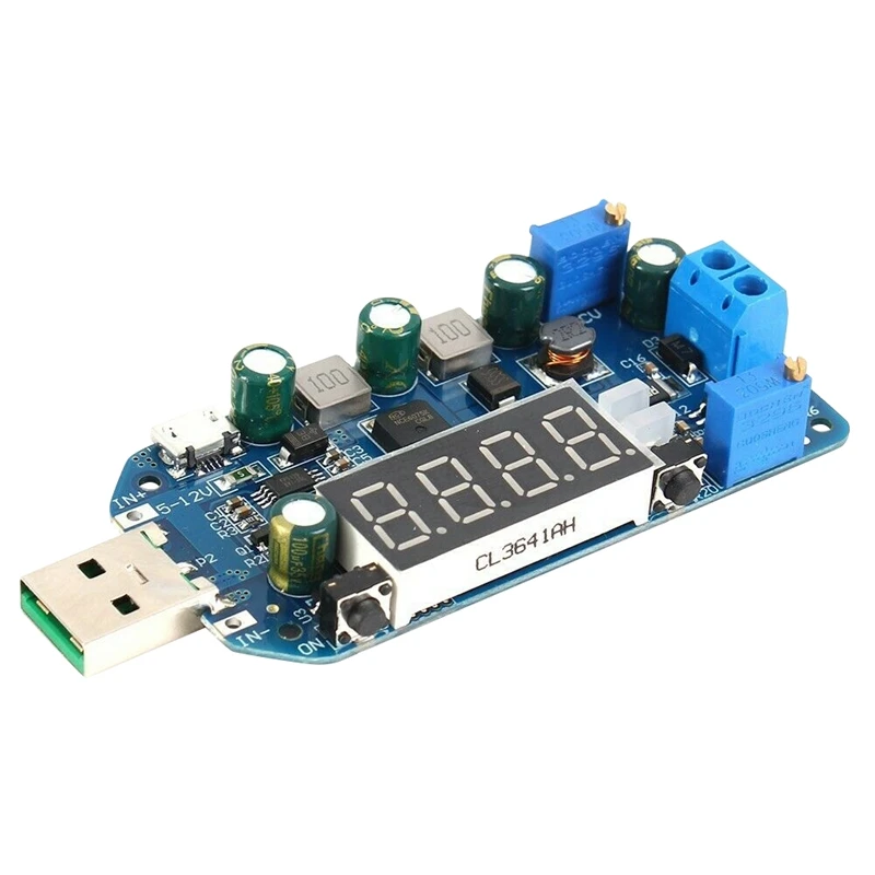 

15W Adjustable Dc-Dc Cc Cv Usb 5V To 3.3V 9V 12V 24V 30V Step Up / Down Power Supply Module Adjustable Boost Buck Converter